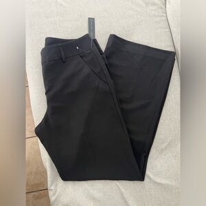 NWT Larry Levine Stretch Classic Straight-Leg Black Dress Pants Size 8